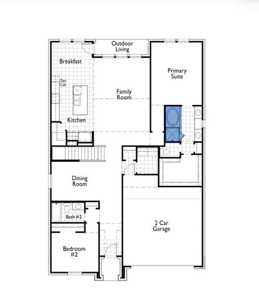 2D floor plan layout for the Richmond Plan by Highland Homes in Two Step Farm: 50ft. lots, Montgomery, TX (Image 3). 2D floor plan layout for the Richmond Plan by Highland Homes in Two Step Farm: 50ft. lots, Montgomery, TX (Image 3).
