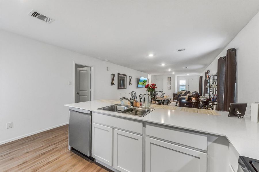Furnished interior view inside a new home in Burnet Fields at Baytown Crossings, Baytown (Image 4).