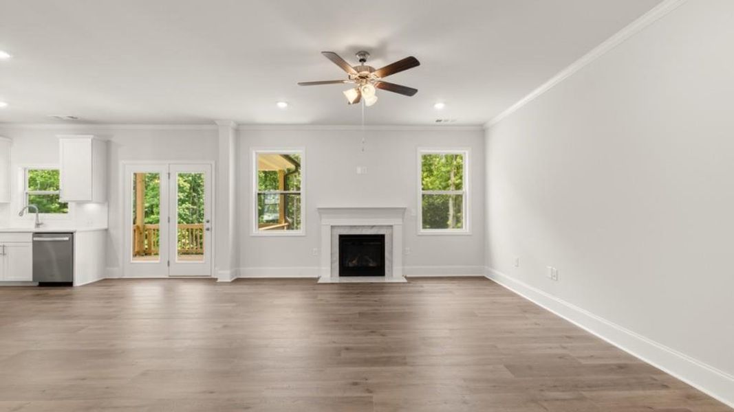 Spacious, unfurnished interior of a new home in Thalley Creek Estates, Cumming (Image 15). Spacious, unfurnished interior of a new home in Thalley Creek Estates, Cumming (Image 15).