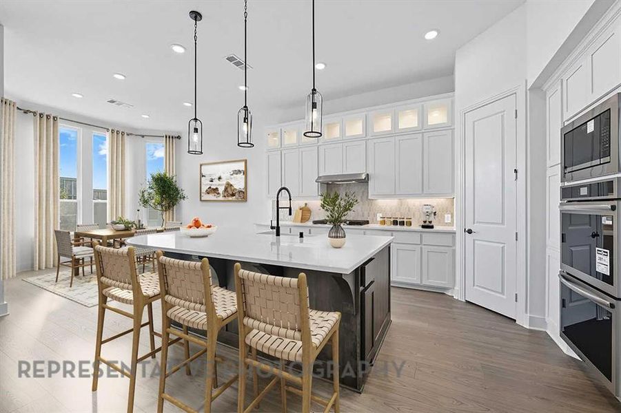 Furnished interior view inside a new home in Pecan Square: 50ft. lots, Northlake (Image 8).