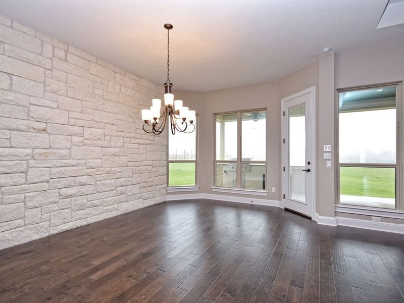 Representative unfurnished interior of a home built from the Madera II by Giddens Homes in Scofield Farms Estates, Georgetown (Image 349).