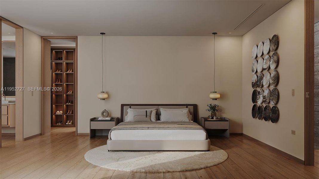 Furnished interior view inside a new home in , Miami Beach (Image 14).