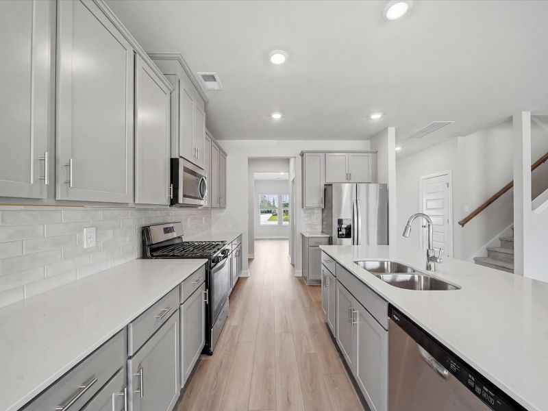 Furnished interior view inside a new home in The Farm at Wells Creek - Signature Collection, Gray Court (Image 5).