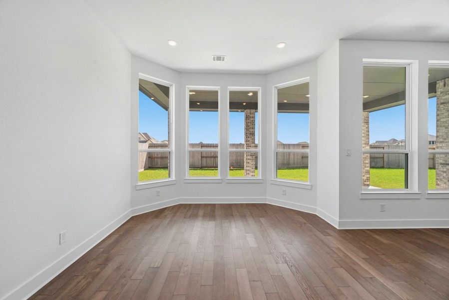 Dining Room with bay windows