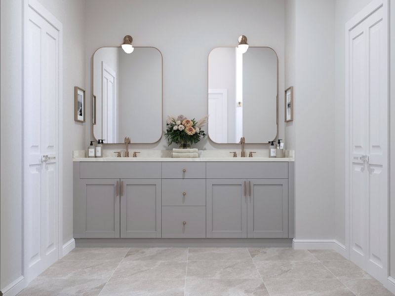 Aldridge - Interior Rendering - Owner's Bathroom