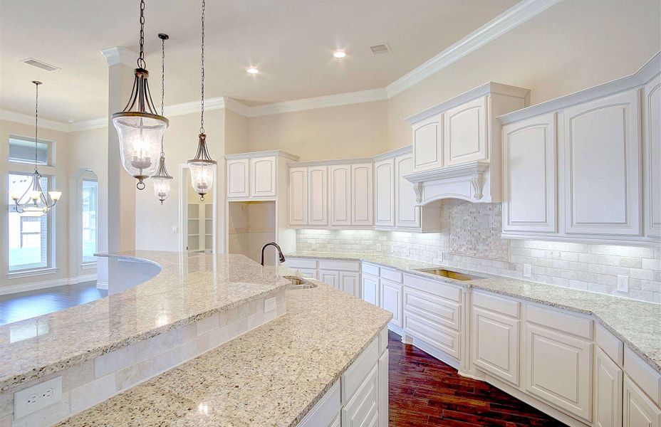 Representative furnished interior of a home built from the 3710 by Ravenna Homes in Artavia 70′, Conroe (Image 6).