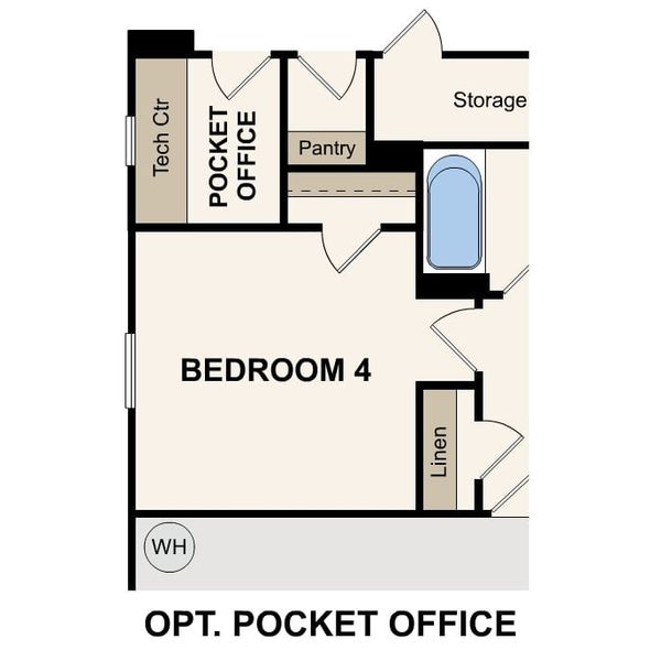 2D floor plan layout of this home in Seminole Palms, Palm Coast, FL (Image 4).