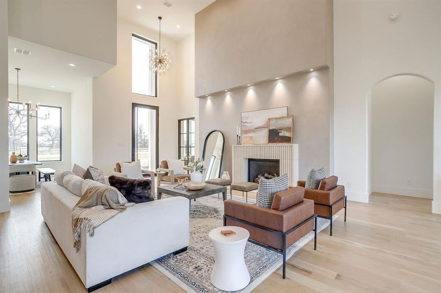 Furnished interior view inside a new home in , Weatherford (Image 38).