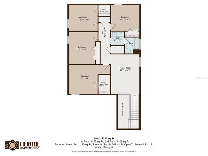 2D floor plan layout of this home in , Zephyrhills, FL (Image 6).
