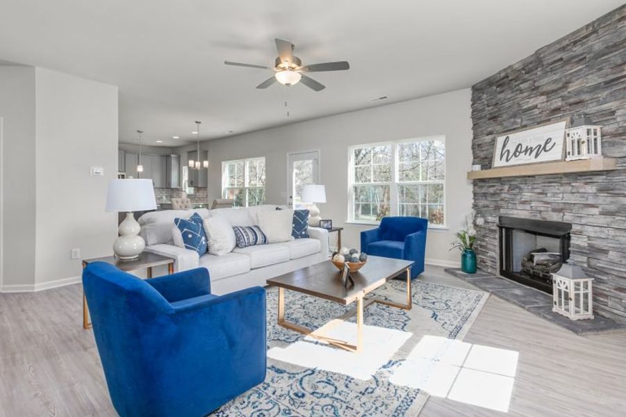 Representative furnished interior of a home built from the Greensboro by Keystone Homes NC in Brassfield Meadows, Burlington (Image 11). Representative furnished interior of a home built from the Greensboro by Keystone Homes NC in Brassfield Meadows, Burlington (Image 11).