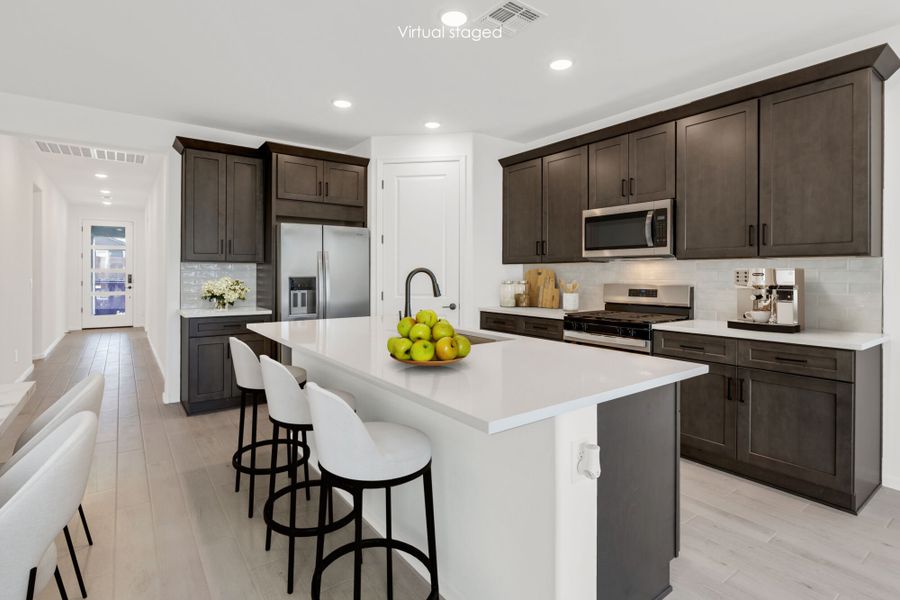 Furnished interior view inside a new home in Oasis At Rocking K, Vail (Image 6).