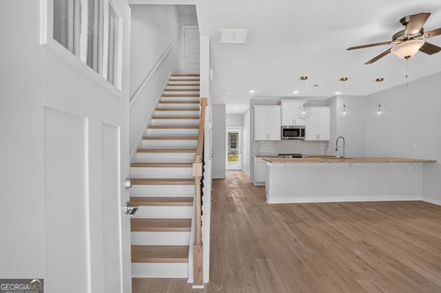 Spacious, unfurnished interior of a new home in The Cottages at East Lanier, Fayetteville (Image 9). Spacious, unfurnished interior of a new home in The Cottages at East Lanier, Fayetteville (Image 9).