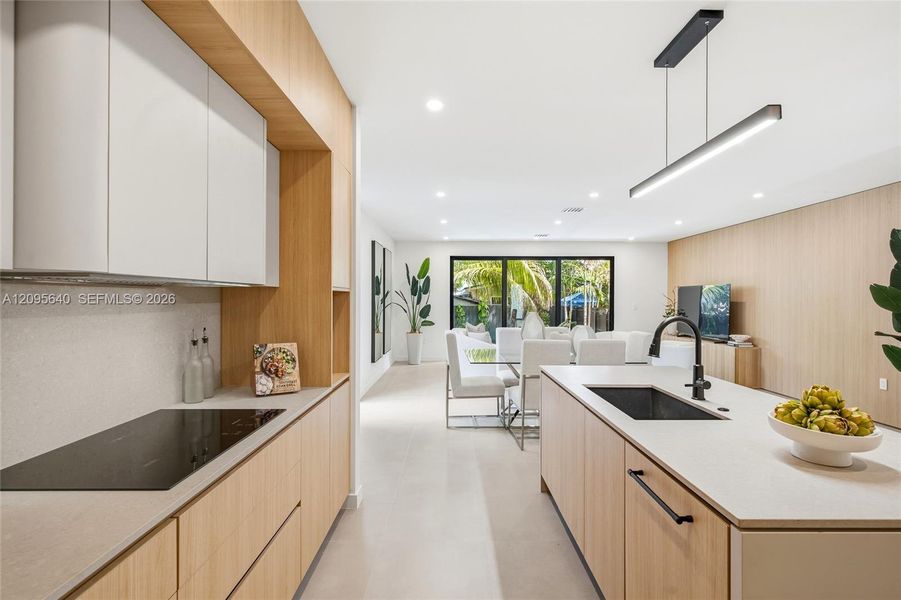Furnished interior view inside a new home in , Miami (Image 6).