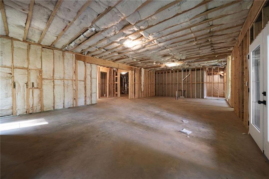 In-progress construction of a new home in , Roswell, GA (Image 52).