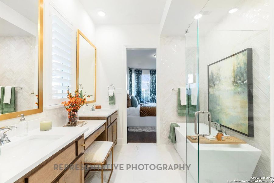 Furnished interior view inside a new home in The Ranches at Creekside, Boerne (Image 10). Furnished interior view inside a new home in The Ranches at Creekside, Boerne (Image 10).