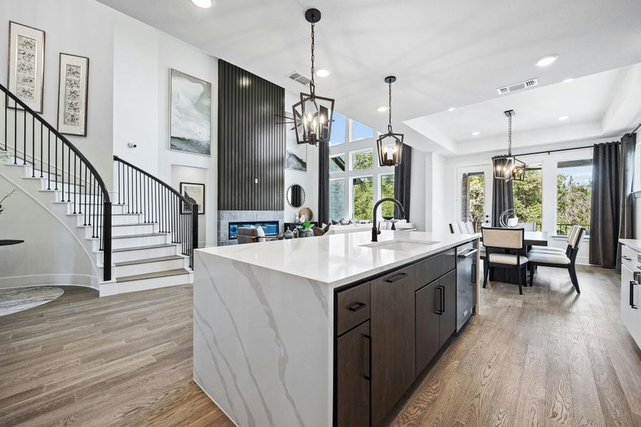 Furnished interior view inside a new home in Brookewater, Rosenberg (Image 7).
