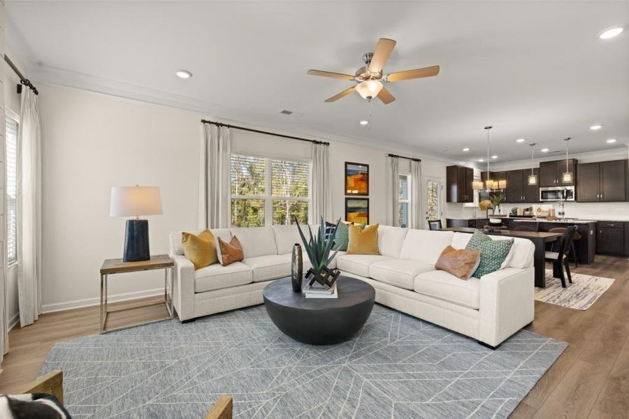 Furnished interior view inside a new home in Allen Manor, Hoschton (Image 15).