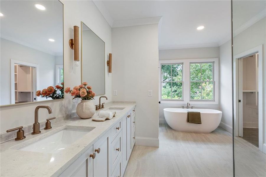 Furnished interior view inside a new home in , Atlanta (Image 31).