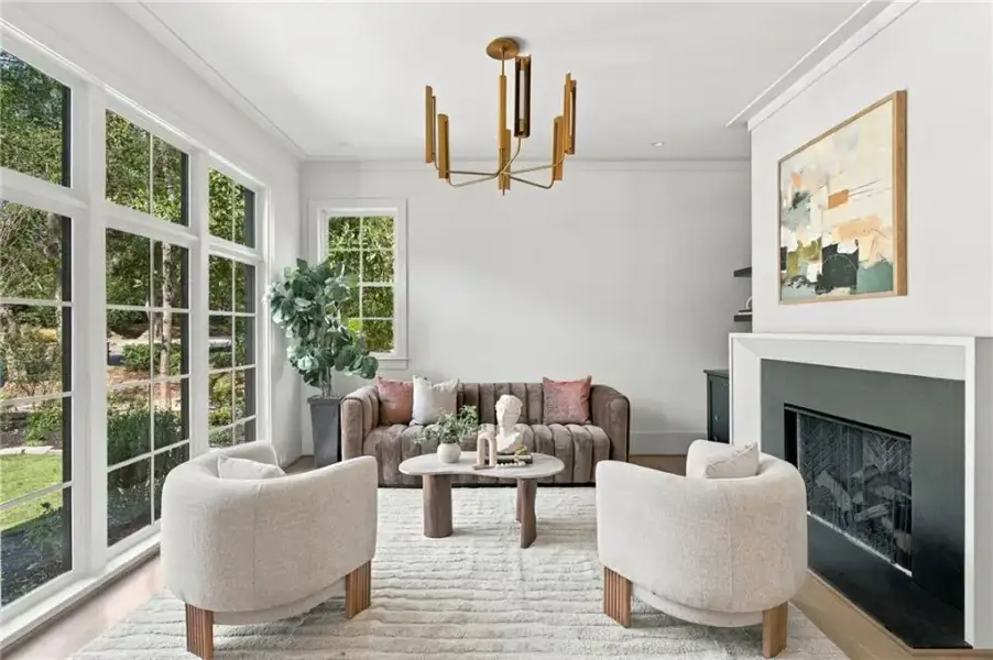 Furnished interior view inside a new home in , Atlanta (Image 11).