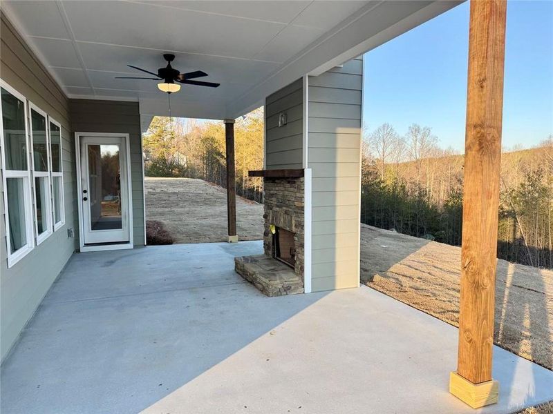 Exterior details and patio area of a home in , Lula (Image 4).