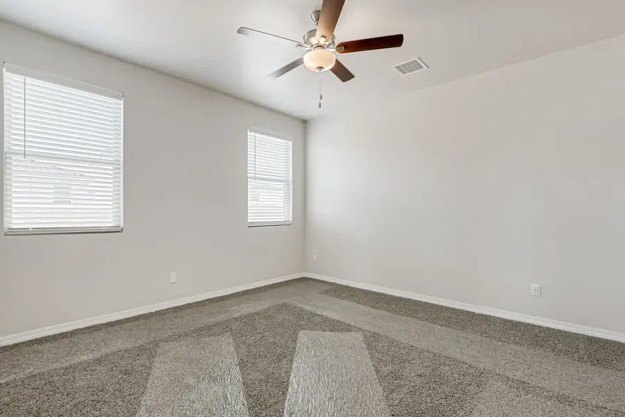 Representative unfurnished interior of a home built from the Desert Willow by View Homes in Paseo del Este, El Paso (Image 34). Representative unfurnished interior of a home built from the Desert Willow by View Homes in Paseo del Este, El Paso (Image 34).