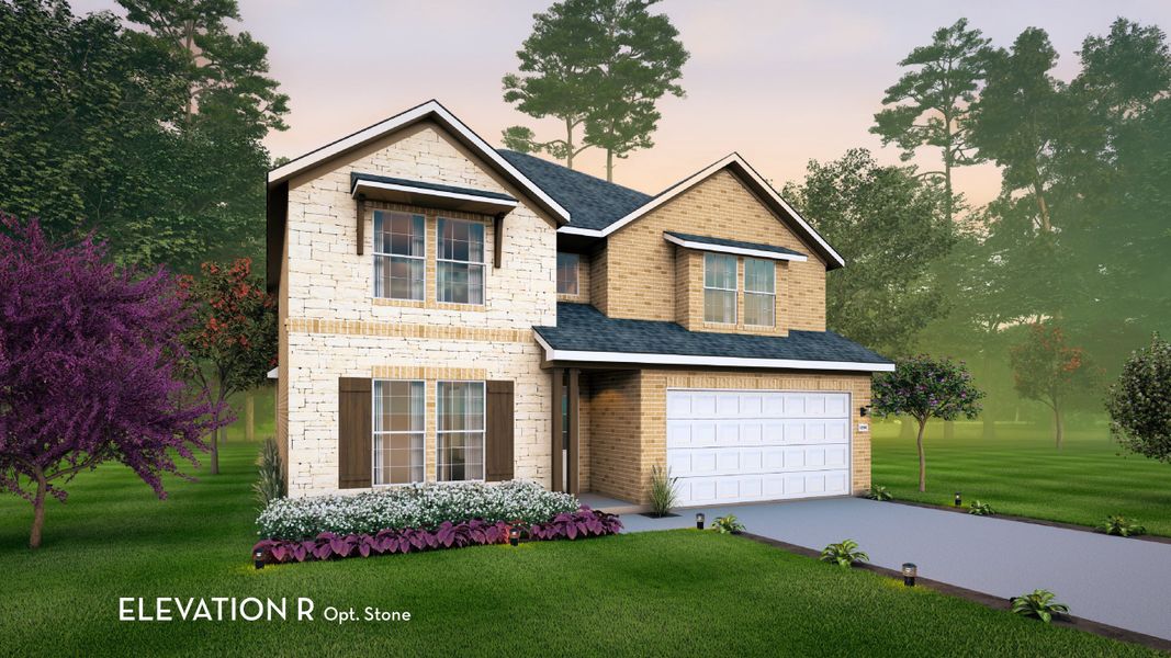 Representative exterior photo of a completed home built from the Southfork by CastleRock Communities in Green Meadows, Celina, TX (Image 21).