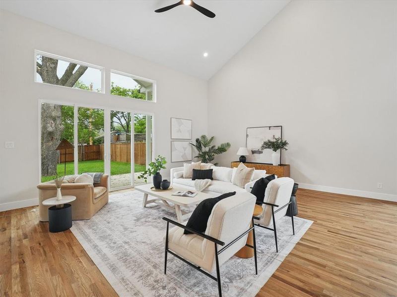 Furnished interior view inside a new home in , Dallas (Image 15).