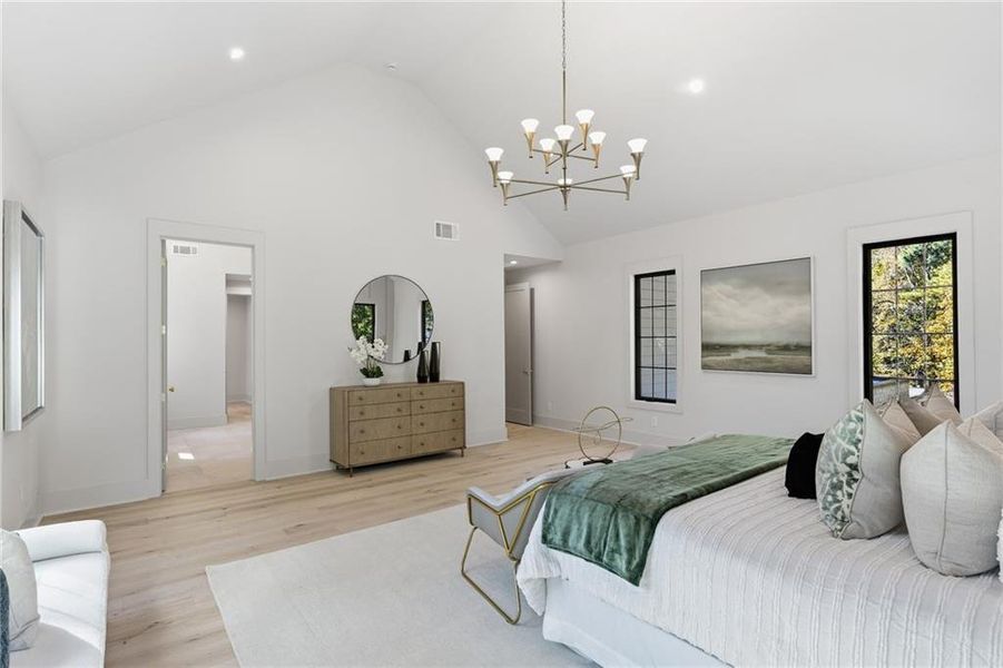 Furnished interior view inside a new home in , Atlanta (Image 16).