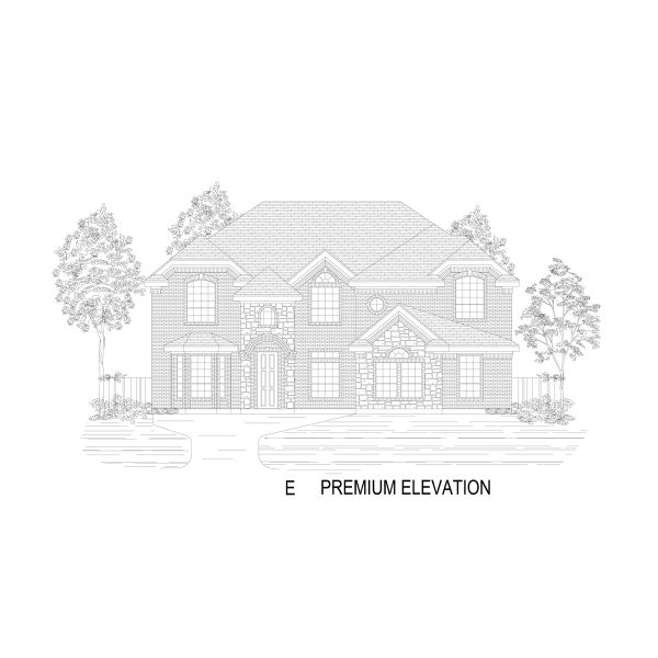 Representative rendering of the exterior for the Crestwood 2FSW by First Texas Homes (Image 12). Representative rendering of the exterior for the Crestwood 2FSW by First Texas Homes (Image 12).