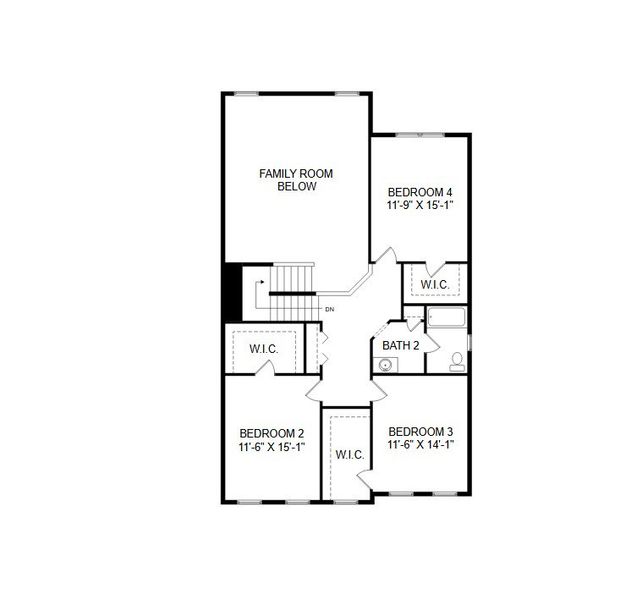 2D floor plan layout for the Nottingham by Keystone Custom Homes in Windermere Farms, Waxhaw, NC (Image 6). 2D floor plan layout for the Nottingham by Keystone Custom Homes in Windermere Farms, Waxhaw, NC (Image 6).