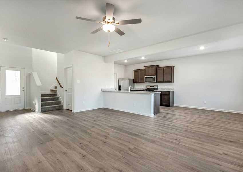 The first floor has a wonderful, open-concept layout.