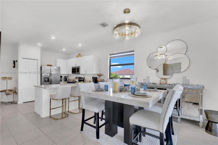 Furnished interior view inside a new home in , Miami (Image 24).