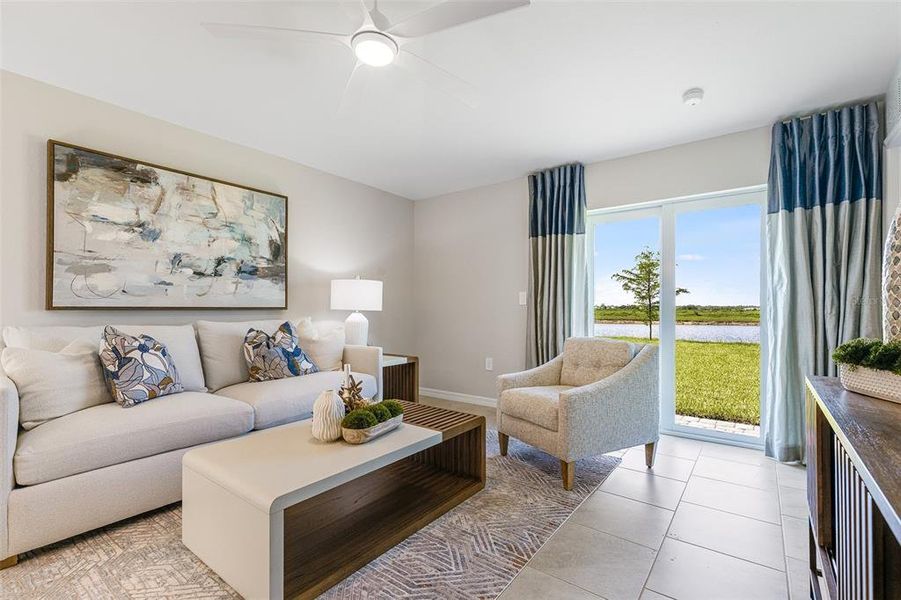 Furnished interior view inside a new home in Lennar at Turnleaf, Punta Gorda (Image 22).