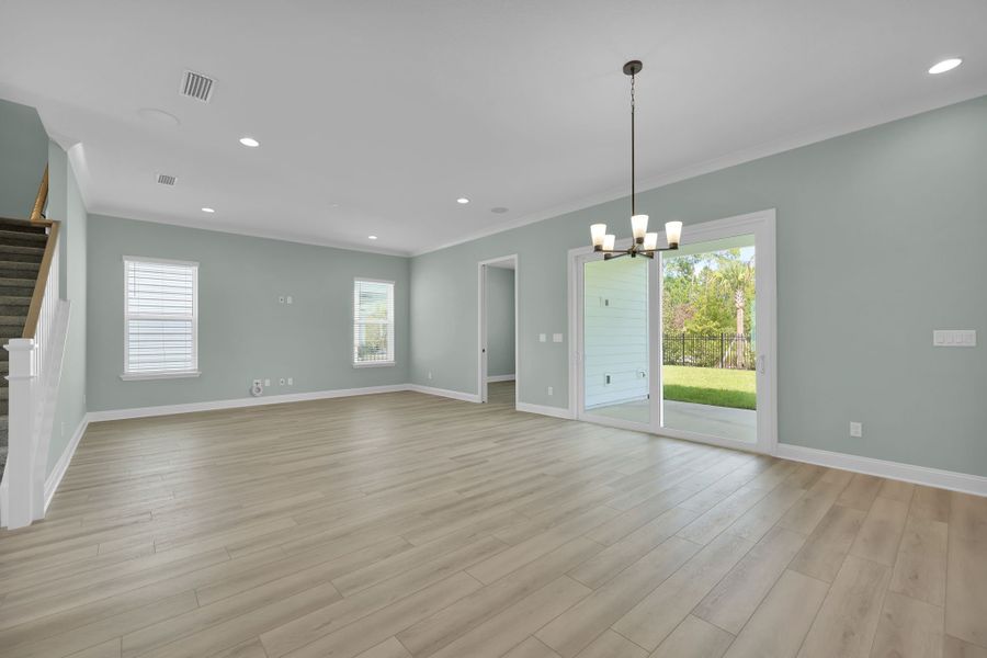 Representative unfurnished interior of a home built from the Crescent by Riverside Homes in Mariposa at EverRange, Jacksonville (Image 33).