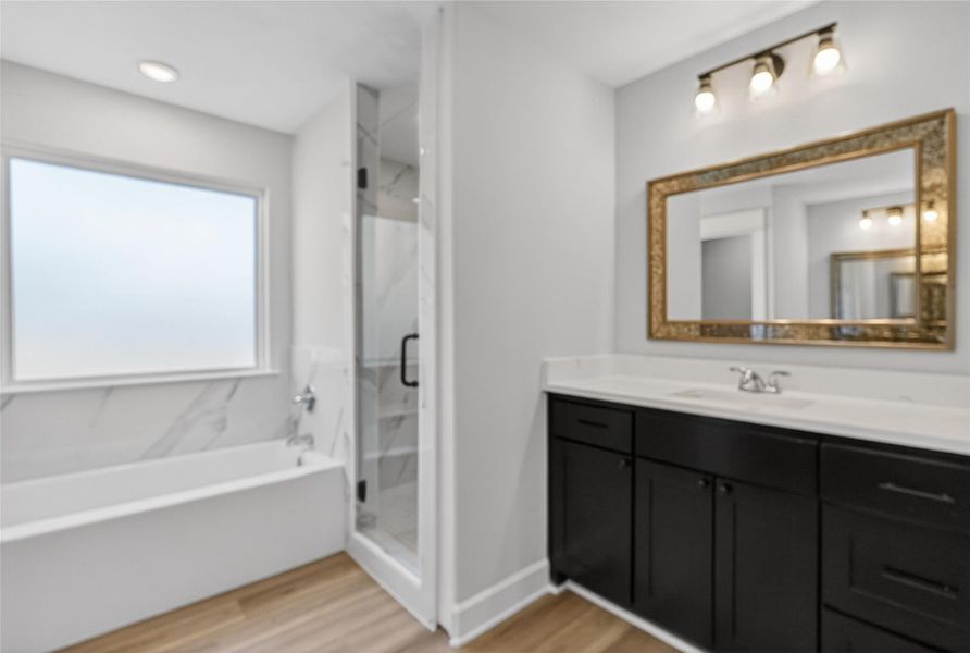 Furnished interior view inside a new home in , Snook (Image 12).