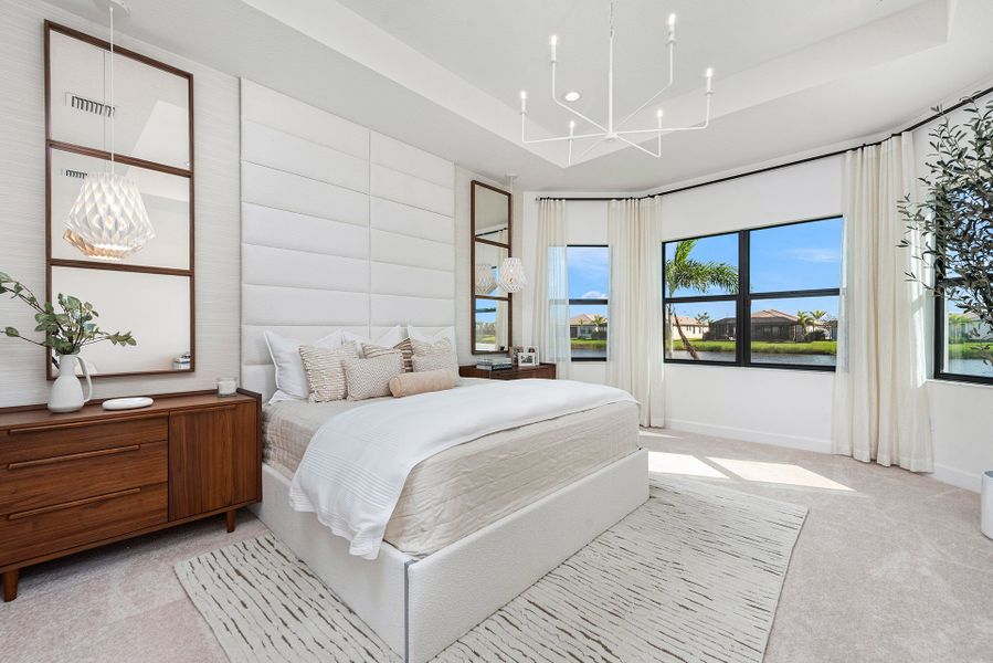 Representative furnished interior of a home built from the Carlyle by GL Homes in Valencia Parc at Riverland, Port St. Lucie (Image 10).