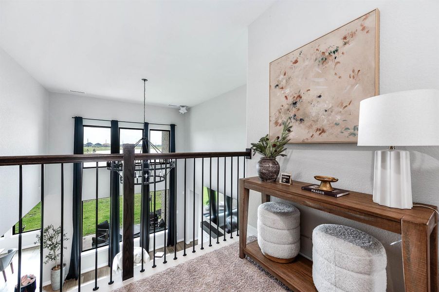 Furnished interior view inside a new home in Sunterra 60ft, Katy (Image 10). Furnished interior view inside a new home in Sunterra 60ft, Katy (Image 10).