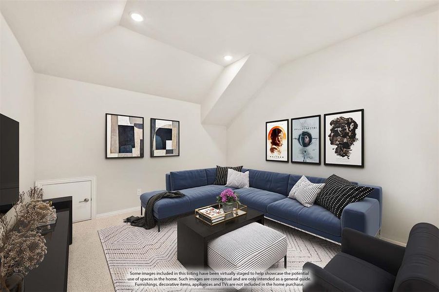 Furnished interior view inside a new home in Creekview Meadows, Pilot Point (Image 13).