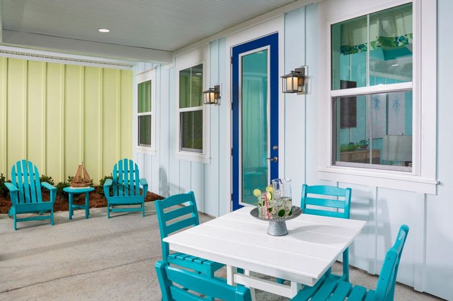 Representative exterior details of a home built from the Bamboo by Minto Communities in Latitude Margaritaville Hilton Head, Hardeeville (Image 2). Representative exterior details of a home built from the Bamboo by Minto Communities in Latitude Margaritaville Hilton Head, Hardeeville (Image 2).