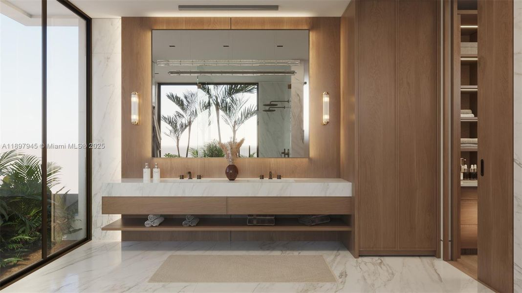 Furnished interior view inside a new home in , Fort Lauderdale (Image 7).