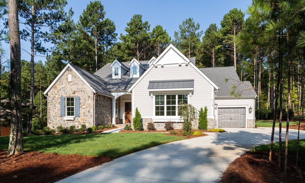 Representative exterior photo of a completed home built from the Santa Fe Ranch by Classica Homes in Arden Mill, Fort Mill, SC (Image 30).