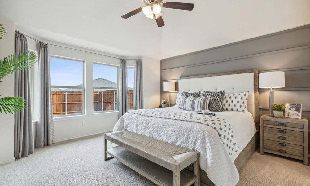 Front exterior of a new home in Rainbow Ridge, Fort Worth, TX, highlighting curb appeal (Image 18). Front exterior of a new home in Rainbow Ridge, Fort Worth, TX, highlighting curb appeal (Image 18).