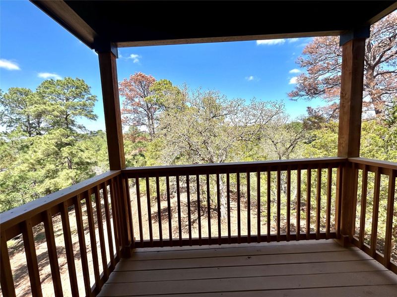 Balcony in the primary bedroom Balcony in the primary bedroom
