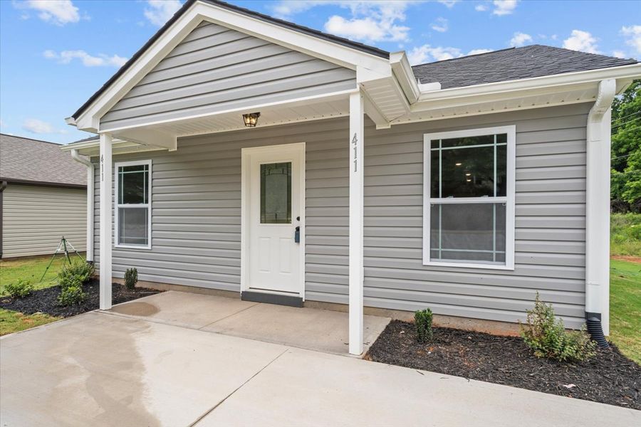 Representative exterior photo of a completed home built from the Duncan by Enchanted Homes in Gentry Place, Spartanburg, SC (Image 16).