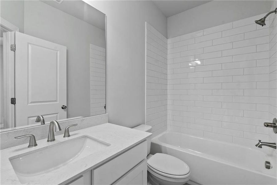 Furnished interior view inside a new home in Palisades Single Family, Cumming (Image 9).