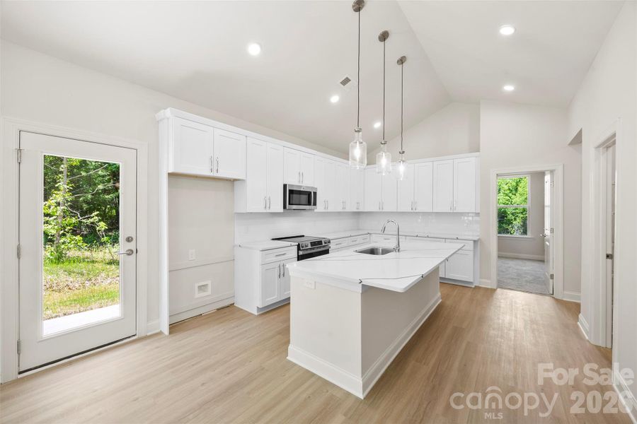 Furnished interior view inside a new home in , Statesville (Image 3).