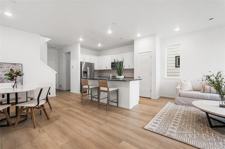 Furnished interior view inside a new home in Painted Prairie, Aurora (Image 16).