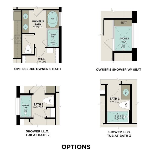 2D floor plan layout for the The Acadia by Davidson Homes LLC in Windmill Estates, Magnolia, TX (Image 6).