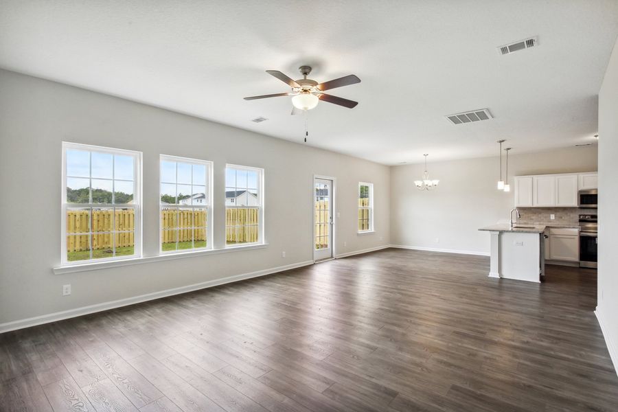 Representative unfurnished interior of a home built from the The Denmark by RTS Homes in The Pointe at Villages on Marne, Hinesville (Image 28).