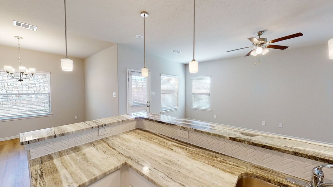 Representative unfurnished interior of a home built from the Floor Plan 1500 by Colina Homes in Cypress Green, Hockley (Image 22).